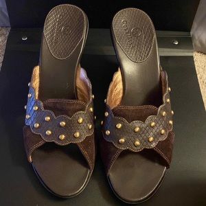 Cole Haan brown wedge